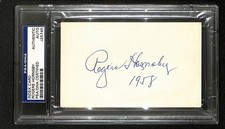 Rogers Hornsby Cards, Rookie Card and Autographed Memorabilia Guide 9