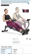 Sunny Compact Adjustable Rowing Machine Health Fitness Cardio Exercise Equipment