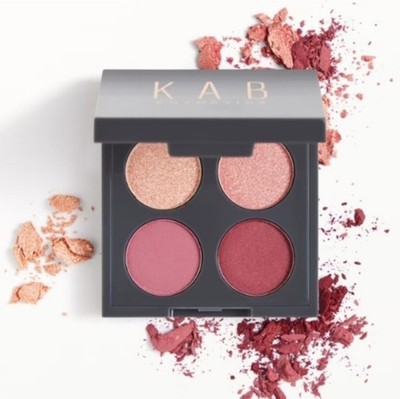 KAB COSMETICS Eyeshadow Quad in Plum Fairy. SEALED Mini