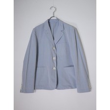 Margaret Howell Womens Jacket 3 Light Blue Cotton UK Heritage Classic Auth