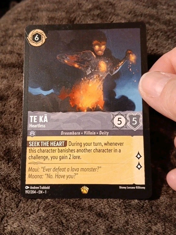 Te Ka - Heartless - 192/204 - Legendary NM-Mint Disney Lorcana