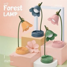 Dimmable Flower LED Desk Lamp for Kids USB Girls