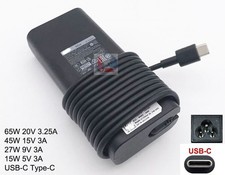 65W USB-C Type-C Dell AC Adapter Power Charger for Latitude 7212 T03H002 Tablet