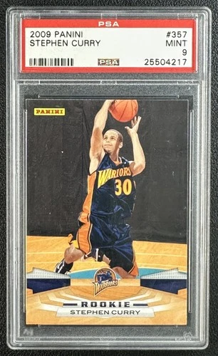 STEPHEN CURRY PSA 9 2009-10 PANINI #357 ROOKIE RC WARRIORS 4217