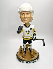 Mario Lemieux Foundation * 5 GOALS / 5 WAYS * Pittsburgh Penguins Bobblehead SGA