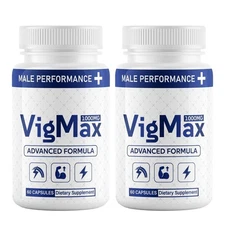 (2 Pack) VigMax Pills for Men, Vig Max Natural Booster Support For Male Health