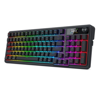 Wireless Gasket Gaming Keyboard 95 Keys 1.14 in TFT Display - Custom Linear
