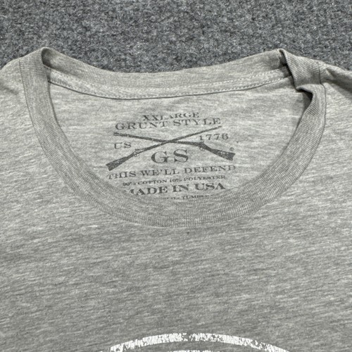 Grunt Style USSF T-Shirt Men’s Large Gray United States Space Force Graphic Tee - Picture 4 of 7