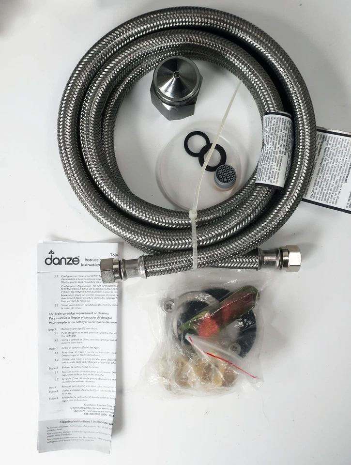 Grifo de baño de lavabo Danze D236010BN Prince de níquel cepillado de una sola manija Foto 4 de 4