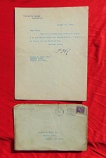 Franklin Roosevelt FDR  1944 TLS White House  Does Not Trust Gallup Polls