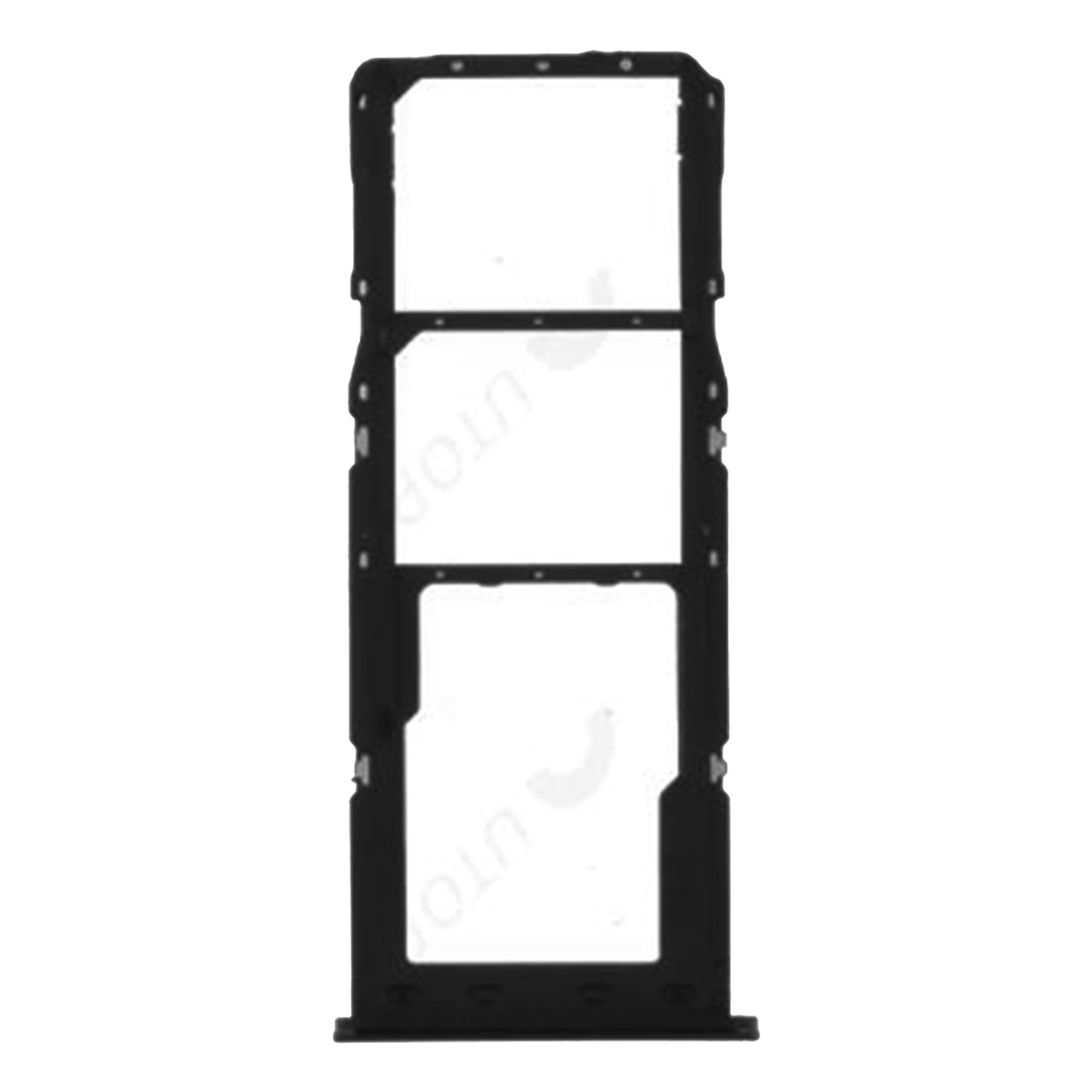 Support carte SIM Galaxy A13 4G noir de rechange pour double SIM et Micro-SD