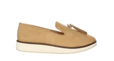 Lindsay Phillips Womens Dayna Tan Loafers Size 9.5 (7734757)