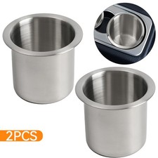 2x Stainless Steel Cup Drink Holders Mount For Marine Car Truck Boat Universal 2x Stainless Steel Cup Drink Holders Mount For Marine Car Truck Boat Universal