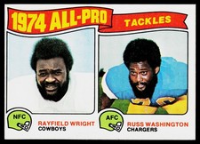 1974 All-Pro Tackles (Rayfield Wright / Russ Washington) AP, 1975 Topps, #202, ,
