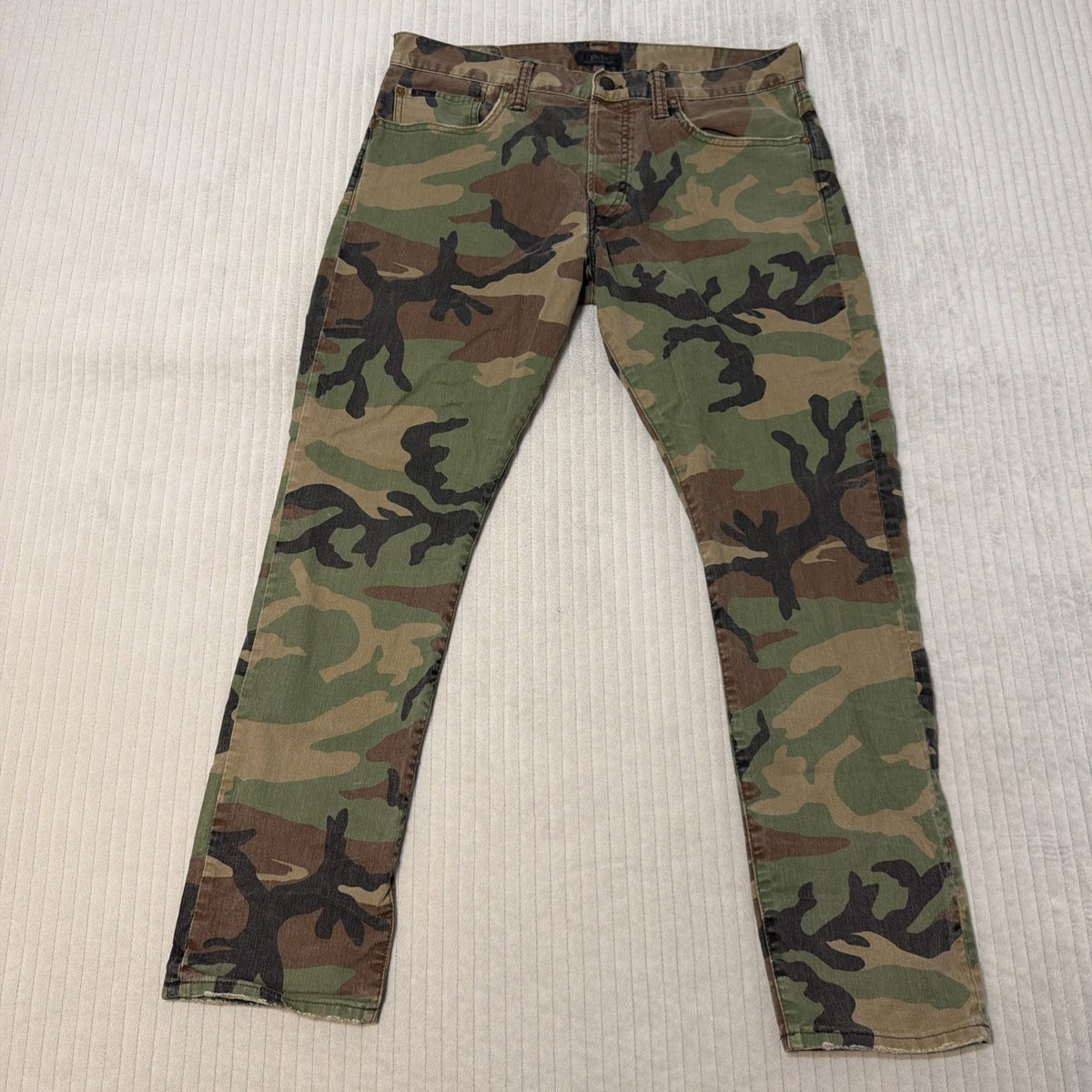 POLO Ralph Lauren Sullivan Slim Mens 33 x 30 Jeans Camouflage 