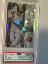 2024 Topps Chrome Update Cal Ripken Jr Jackson Holliday Dual Auto /10 PSA Gem 10