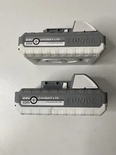 2 WORKING TESTED SUNJOE SNOWJOE 24V LITHIUM ION BATTERY 24VBAT-LTE