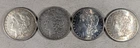 LOT OF 1 1883 O 1 1883 P 2 1881 S MORGAN SILVER DOLLARS #117