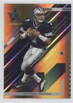 2004 Leaf Rookies & Stars Longevity Rookie Gold 71/75 Drew Henson #218 RC 0a1
