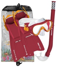 U.S. Divers Coral Mask, Fins, and Snorkel Set for Kids