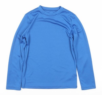 Old Navy Jungen blaues Langarm-T-Shirt - Größe 8