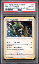 Carte promozionali Pokémon Rayquaza SWSH029 SWSH: Spada e Scudo Holo PSA 10 gemme ottime condizioni