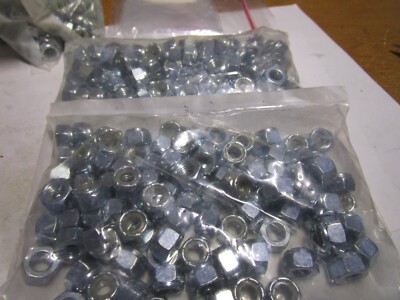 5/16''-18 Grade 2 Zinc Finish NE Steel Nylon Insert Lock Nut QTY 200