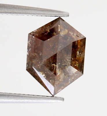 1.92ctw Brown Hexagon Schnitt Diamant Brilliant Schliff Loser für Geschenk