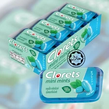 [HALAL] Clorets Mini Mints Breath Freshening Mouth Freshener Clear Mint 12 X 12g