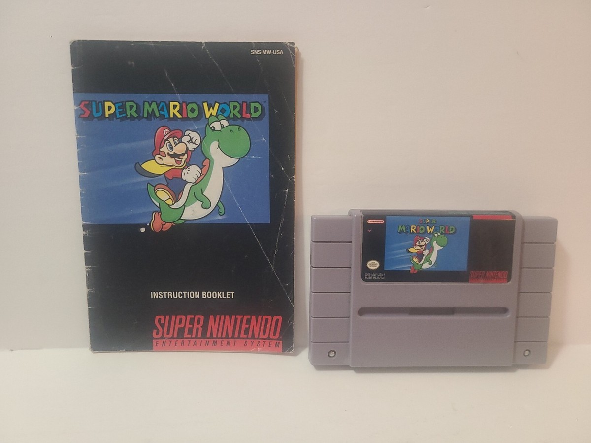 Super Mario World for Super Nintendo SNES GAME and MANUAL | eBay