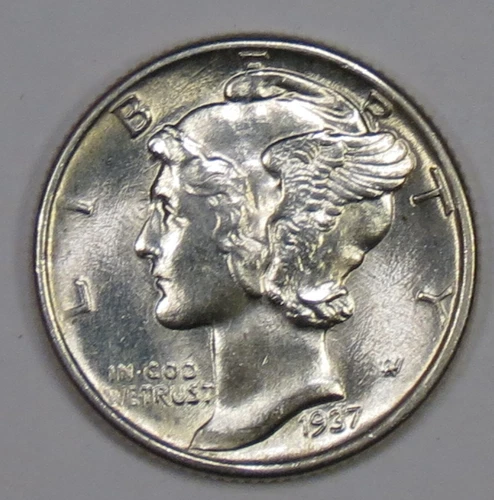 1937 Mercury Dime - Gem Unc.