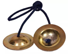 Hand Symbol Brass Manjeera Manjira Musical Percussion Instrument In 2.5" Inch