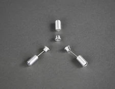 3x Adjustment screw and end piece for suspension Thorens TD 520, 521