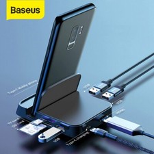 Baseus USB Typ C HUB HDMI Dockingstation Handyhalter SD TF Adapter für Samsung