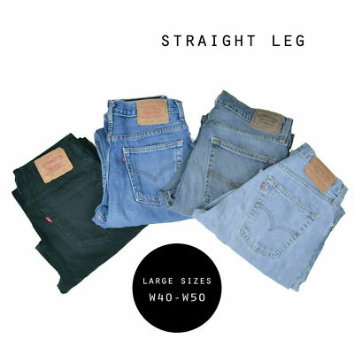 LEVIS STRAIGHT LEG JEANS DENIM GRADE A W40 W42 W44 W46 W48 W50 | eBay