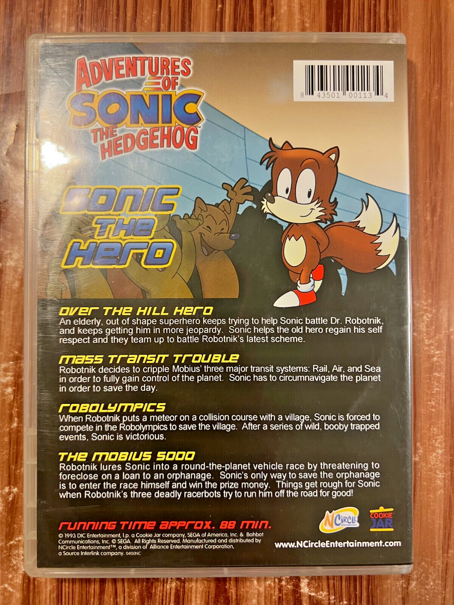 Adventures of Sonic the Hedgehog Sonic the Hero DVD Animated TV