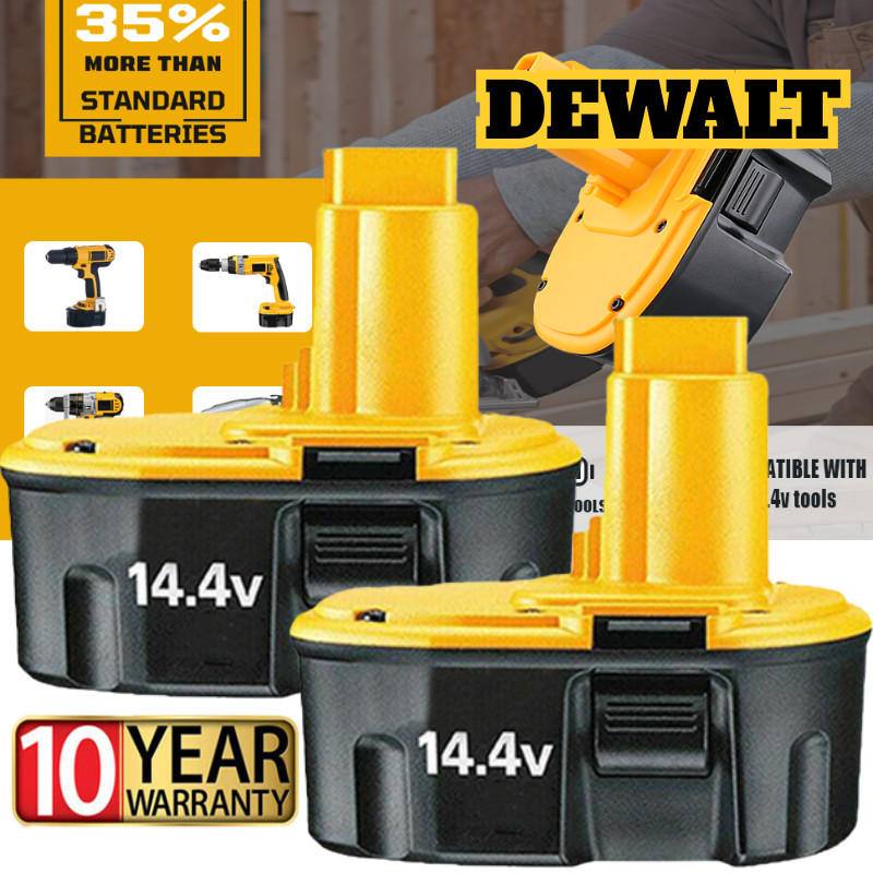 2Pack 14.4 Volt Replacement For DEWALT DC9091 14.4V Battery DW9091 DW9094 DE9091
