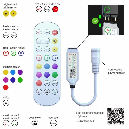5m 20m Led Strip Lights Bluetooth 4.0 5050 RGB Tape Cabinet TV Kitchen Lighting - Picture 3 of 11