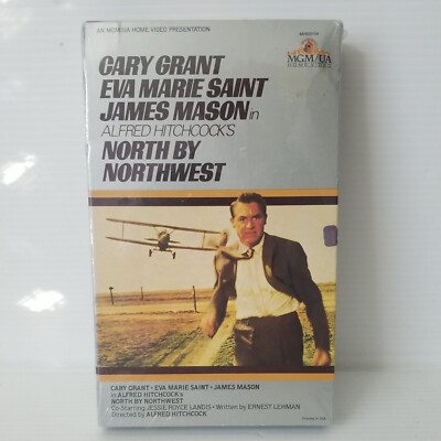 NORTH BY NORTHWEST SEALED VHS BOX w FOLDOUT COVER MGM/UA MV600104