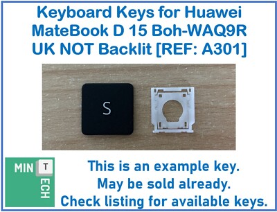Tastatur Ersatz Tasten für Huawei MateBook D 15 Boh-WAQ9R etc UK NICHT Hintergrundbeleuchtung