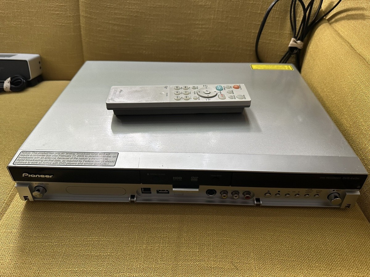 Pioneer DVD Recorder Player DVR 640H-S 160GB HDD w/Remote | eBay Pioneer DVD Recorder Player DVR 640H-S 160GB HDD w/Remote | eBay