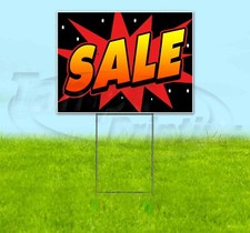 SALE 18x24 Yard Sign WITH STAKE Corrugated Bandit USA BUSINESS DEALS