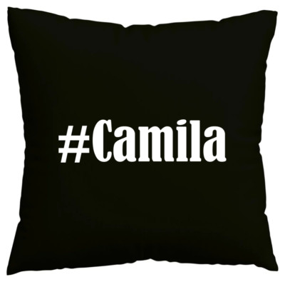 Kissenbezug #Camila I love Camila Schwarz 155057