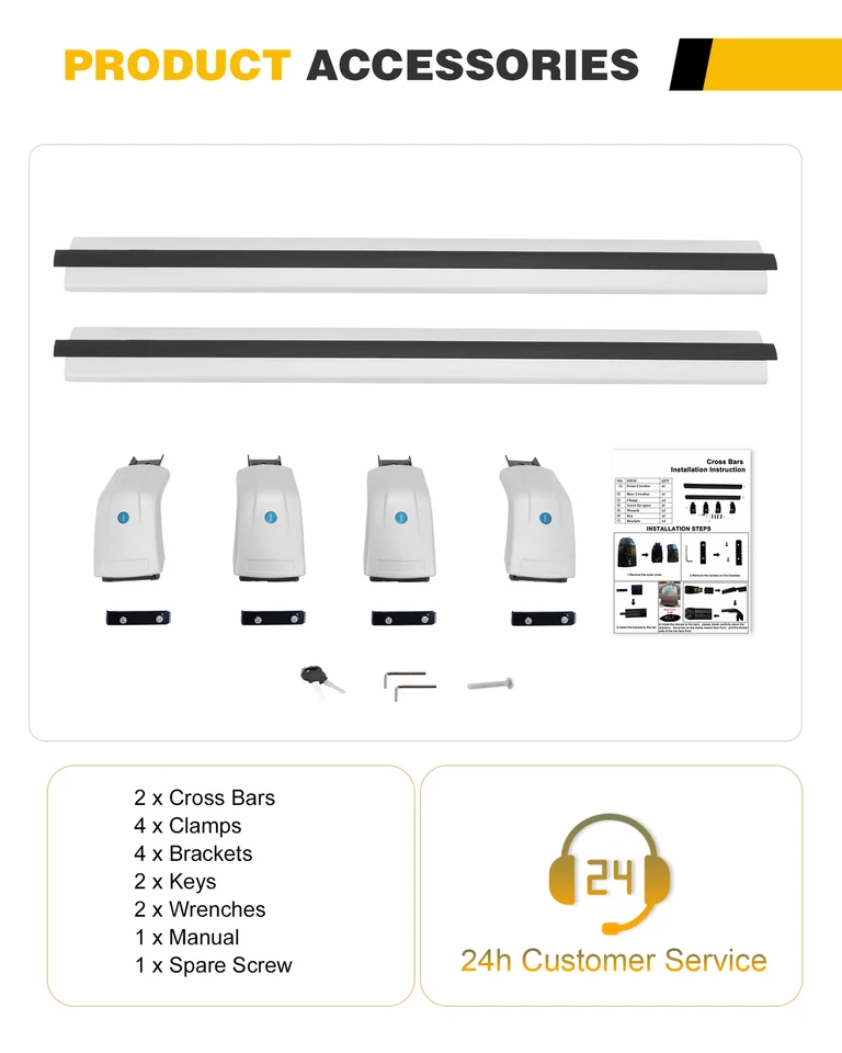 Stock de EE. UU. para Audi Q5 2009-2017 barras transversales plateadas rieles de techo antirrobo Foto 2 de 4