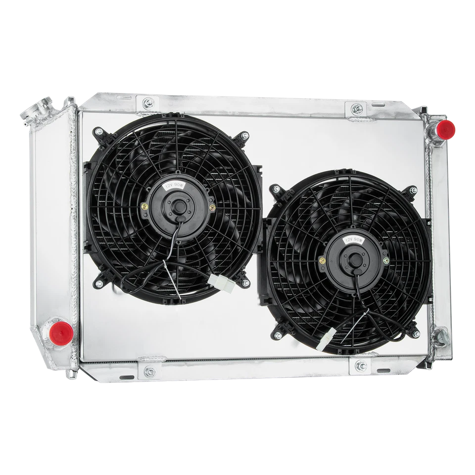 3 Row Radiator+Shroud fan For 1979-1993,1982 Ford Mustang Foxbody LX/GT/Cobra V8 - Image 3 of 4