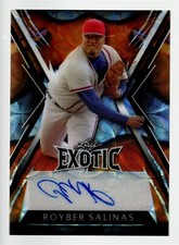 2023 Leaf Exotic Autograph Kaleidoscope Giraffi #BA-RS2 Royber Salinas 2/3