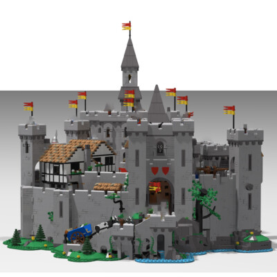 MOC-129180 10305 Castle Epic Extended Version with Full Interior