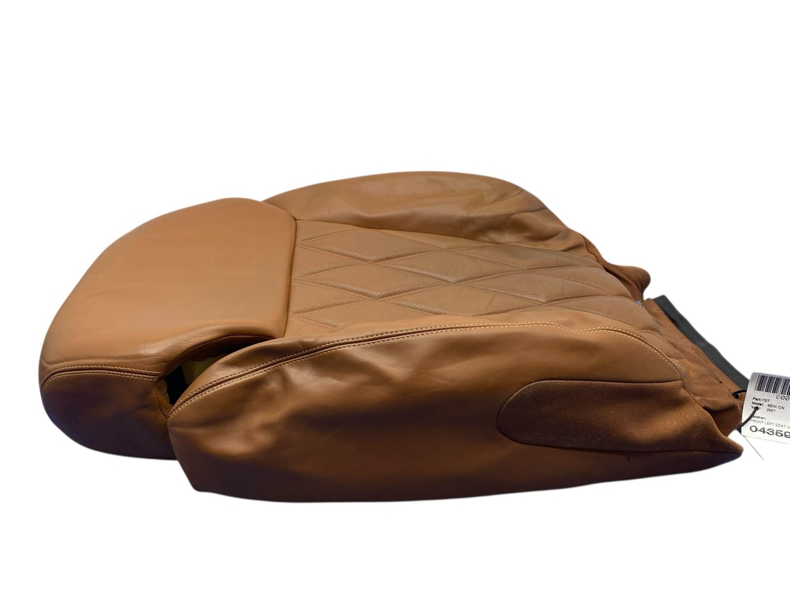2006-2012 BENTLEY CONTINENTAL  FRONT LEFT UPPER CUSHION BACK REST W/ TRAY *WEAR*