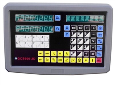 With 2 Linear Scales New 2 Axis Dro Digital Readout For Milling Lathe Machine tt