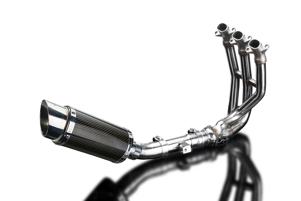 Silenciador de carbono redondo Triumph Street Triple 675 675R 13-16 escape completo 3-1 8" Foto 4 de 4